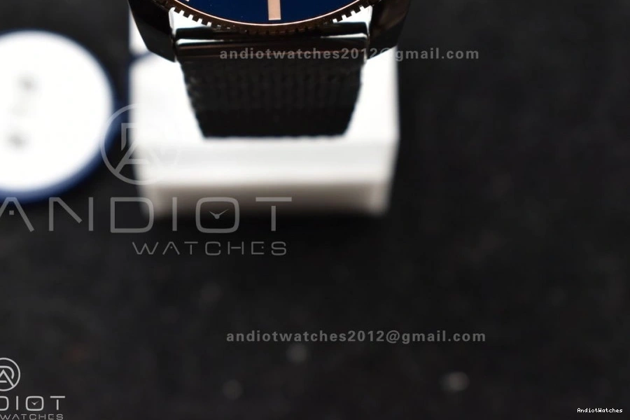Bezel 1172 Dial Bracelet 42mm RG SS and on II WaterResistant Blue Ceramic BLSF Bezel Mesh Blue A SuperOcean Heritage 0510